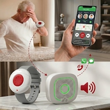 Yaşlı Hasta Sos Buton Panik Bileklik Alarm Seti Wifi Özellikli