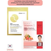 Dermal 3 Katmanlı Gold Göz Maskesi + Bal Greyfurt Kolajen Özlü Maskesi 23 G