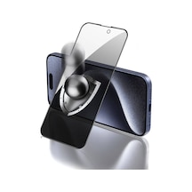 Apple  Uyumlu iPhone 15 Pro Zore Rika Premium Privacy Temperli Cam Ekran Koruyucu