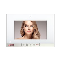 Audio 001148 Görüntülü Diafon 7 İnç Mekanik Buton Beyaz Gd-22
