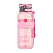 Uzspace 1000ml Büyük Boy Yeni Koleksiyon Silikon Gövde Tritan Su Matarası Pembe