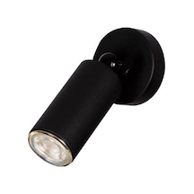 Mylights Tekli Hareketli Led Spot Aplik Avize Armatür Mat Siyah