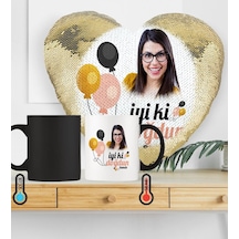 Kişiye Özel Iyi Ki Doğdun Sihirli Set 3 Altın Yaldız