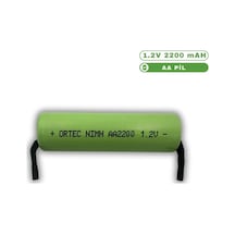 Ortec 1.2V 2200 mAh Ni-mh Aa Şarj Edilebilir Puntalı Kalem Pil