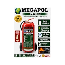 Lityum Plus 50 Kg Elektrik Araç Şarj İstasyonları İçi Yangın Söndürme Cihazı, Yangın Tüpü