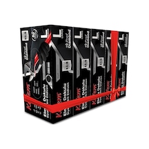 Kafem Prof Dia Ekstra Kalın Siyah Nitril Eldiven Elmas Dokulu L 50 Adet X 5 Paket