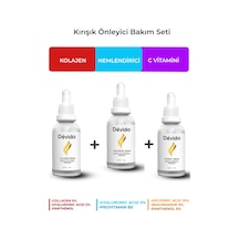 Kolajen + Nemlendirici + C Vitamini Serum 3 Lü Set  Alın Çizgisi Göz Çevresi