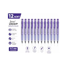 Deep Versatil Kalem 0.7mm Metalik Mor Yıldız 12'li Paket