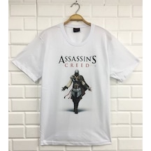 Stoned&Fame Assassın's Creed Baskılı T-shirt Beyaz