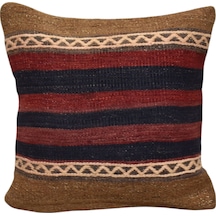 Zehra Abla Halı Yeni El Dokuma Dekoratif Kilim Kırlent Yastık Kılıfı 6423 Çok Renkli