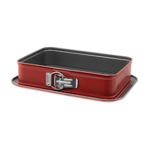 Guardini Dikdörtgen Kelepçeli Kek Kalıbı Kırmızı 28x19 Cm Renkli
