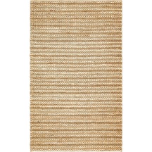 Eko Halı Netra S-1152 Natural Xw Farklı Örgü Dokusuna Sahip El Dokuma Naturel Jüt Hasır Halı - 140X200