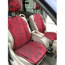 Bordo Desenli Koltuk Koruyucu Minder Seti(Md103)
