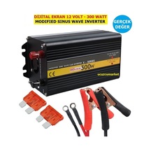 İnverter 12 Volt-300 Watt Modifıed Sinus Wave Gerçek Değer