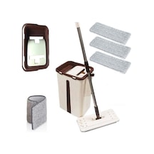 Yeni Nesil Microfiber Tablet Mop 3 Paspaslı Temizlik Seti 2 hazne