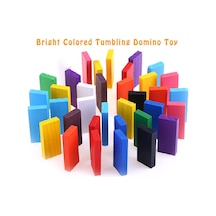 Ahşap 200 Parça Domino - Eğitici ve Eğlenceli Renkli Domino Seti