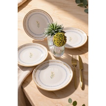 Keramika Sun Flowers Pasta Tabağı 20 Cm 4 Adet 23973 Çok Renkli