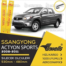 Ssangyong Actyon Sports Muz Silecek Takımı 2008-2011 İnwells N11.5324