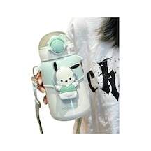 Büyük Kapasiteli Çocuk Damlatmaz Bardak Paslanmaz Çelik Su Bardağı 7abck4 Açık Yeşil