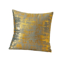 Suntek Yaldızlı Kadife Yastık Kılıfı, 45x45cm Ev Dekoru Altın