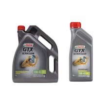 Castrol GTX 10W-40 A3/B4 Yarı Sentetik Motor Yağı 4 L + 1 L