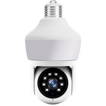 Sones Dp43 Ampul Tipi Hareket Takipli Gece Görüşlü Akıllı Kamera Sesli İnterkomu Destekler Beyaz