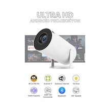 Hy300 Mini Projeksiyon 4k Destekli Android Wifi Bluetooth