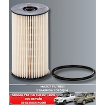 Skoda Yetı 1.6 Tdı 2011-2012-2013-2014-2015 105 Beygir Mazot Yakıt Filtresi