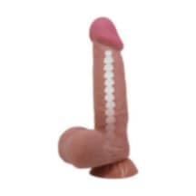 Morgece Belden Bağlamalı Çift Katmanlı Kıkırdak Yapılı Gerçekçi Dildo Penis