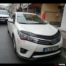 Toyota Corolla Uyumlu Kaput Rüzgarlığı. Kaput Maskesi. Parlak  Siyah