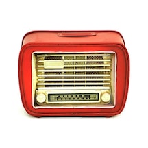 Dekoratif Metal Radyo Kumbara Vintage Ev Ofis Hediyelik Renk