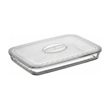 Paşabahçe Borcam Uyumlu Plastik Kapak 40x27 Cm Dikdörtgen Borcam Kapağı - Fırın Kabı Saklama Kapağı, Bpa İçe