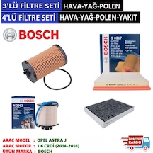 Opel Astra J 1.6 Cdti Filtre Bakım Seti 2014-2018