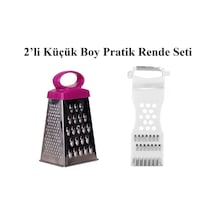 2 Li Küçük Boy Pratik Rende Seti Plastik Diğer