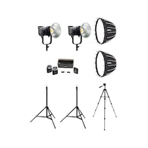 Cobac 200 Stüdyo Işığı 2 + 3 Mt Işık Ayağı 2 + Sl70 Softbox 2 + 307 Tripod + M29 Mikrofon Işık Seti