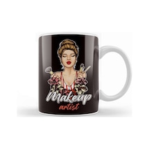 Make Up Artist Lipstick Cosmetics Beauty Salon Cosmetologist Kupa Bardak Porselen No20886 Karışık