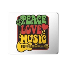 Peace Love And Music Mouse Pad Mousepad