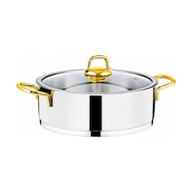 Anna Gold Basık Tencere 26cm 4,5 Lt Gri