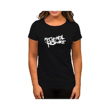 My Chemical Romance Logo Siyah Kadın Tişört Siyah