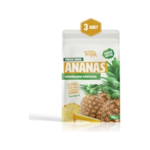 Dondurularak Kurutulmuş Ananas 20 G Freeze Dried Meyve Cipsi Çıtır Meyve Kurusu 3 Adet