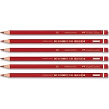 Faber Kırmızı Renkli Kurşun Kalem 1410 6 Lı Paket 1131410000