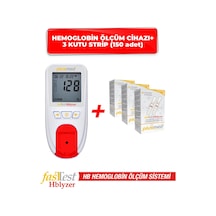 Fasttest Hblyzer Hemoglobin Ölçüm Cihazı ve 3 kutu strip