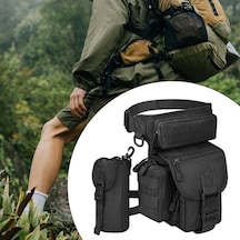 Ankatek Suntek Bacak Çantası Kalça Paketi Seyahat Siyah Şık Tasarım Siyah Siyah