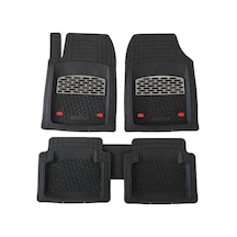 Seat İnca Uyumlu 3d Havuzlu Paspas Takımı Safir Siyah Krom Karbon