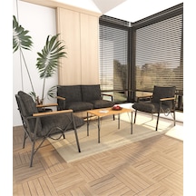 Doruk Home Balkon, Bahçe, Cafe, Metal Koltuk Takımı, Bahçe Takımı , Çay Seti, 2 1 1 Orta Sehpalı Atrasit Gri Doruk Home Balkon, Bahçe, Cafe, Metal Koltuk Takımı, Bahçe Takımı , Çay Seti, 2 1 1 Orta Sehpalı Atrasit Gri