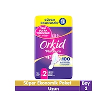 Orkid Platinum Uzun Ped Süper Ekonomik Paket 18 Adet