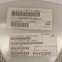 C0805kfx7r7bb105 1mf 16v 805 Smd Seramik Kondansatör 59 Adet