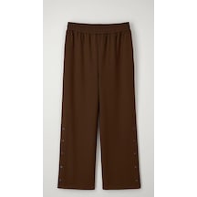 Sentez Sz-5569-k Kahve Tokyo Bambu Geniş Paça Pantolon 1
