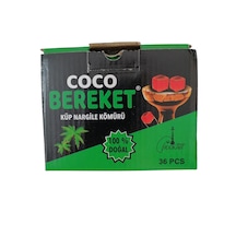 Coco Bereket Küp Nargile Kömürü 36'lı