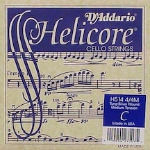 D'addario H514 Helicore Tek Çello Do C Teli 4/4 Güçlü Projeksiyon Ve Net Artikülasyon Üstün Bas Cevabı Ve Uzun Ömürlü Çelik Çekirdek